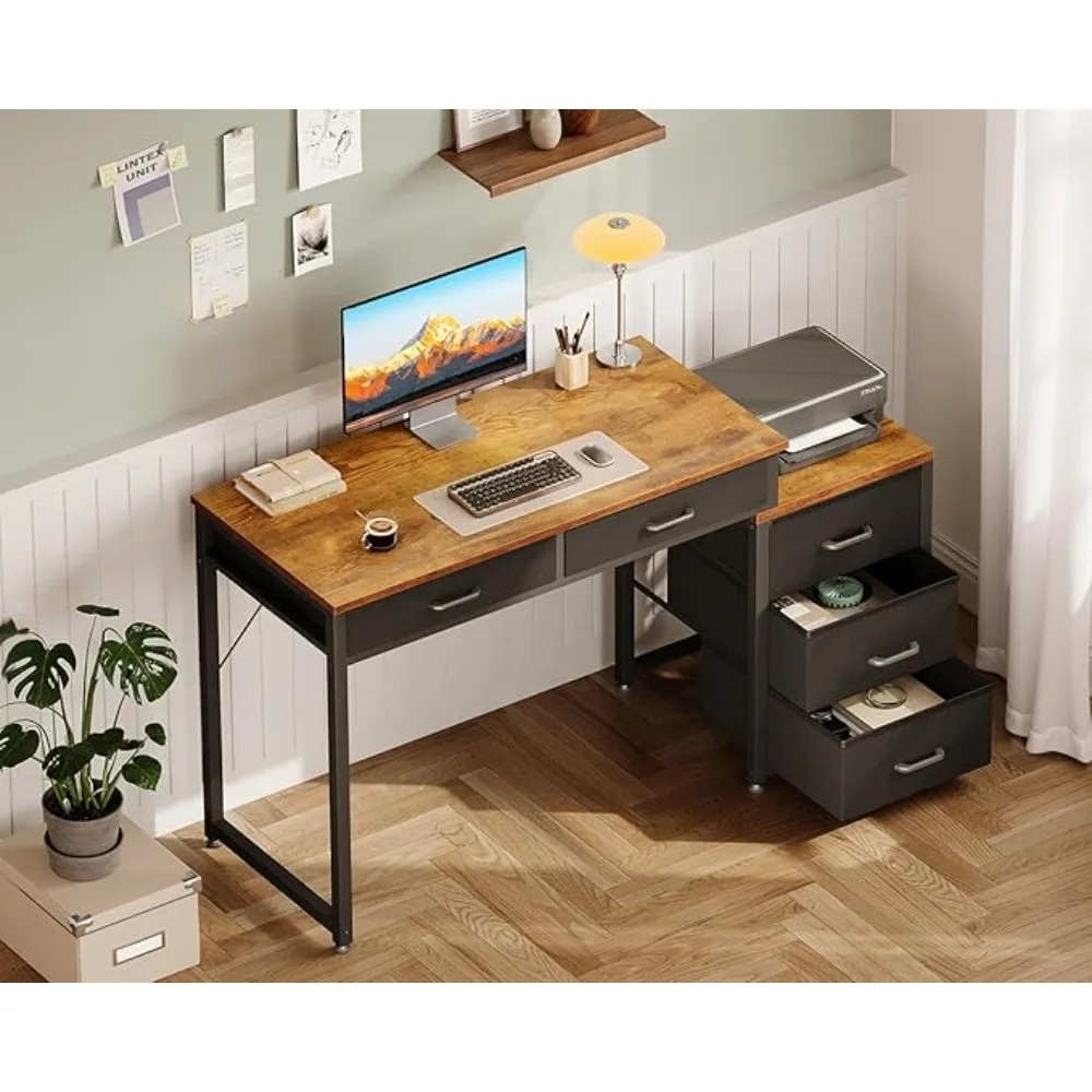 Computer Desk with 5 Ders, 53 Inch Oice Desk with Printer Shel, Reversible Work Desk or Home Oice, Writing Table Desk with pe Ho
Computer Desk with 5 Ders, 53 Inch Oice Desk with Printer Shel, Reversible Work Desk or Home Oice, Writing Table Desk with pe Ho