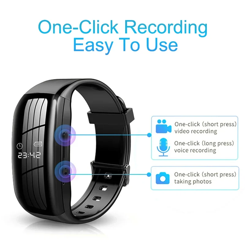 Mini Camera Watch DV Professional Digital Voice Video Recorder Bracelet Small Micro Home Secret Recorder Bracelet 8G,Requisite
Mini Camera Watch DV Professional Digital Voice Video Recorder Bracelet Small Micro Home Secret Recorder Bracelet 8G,Requisite