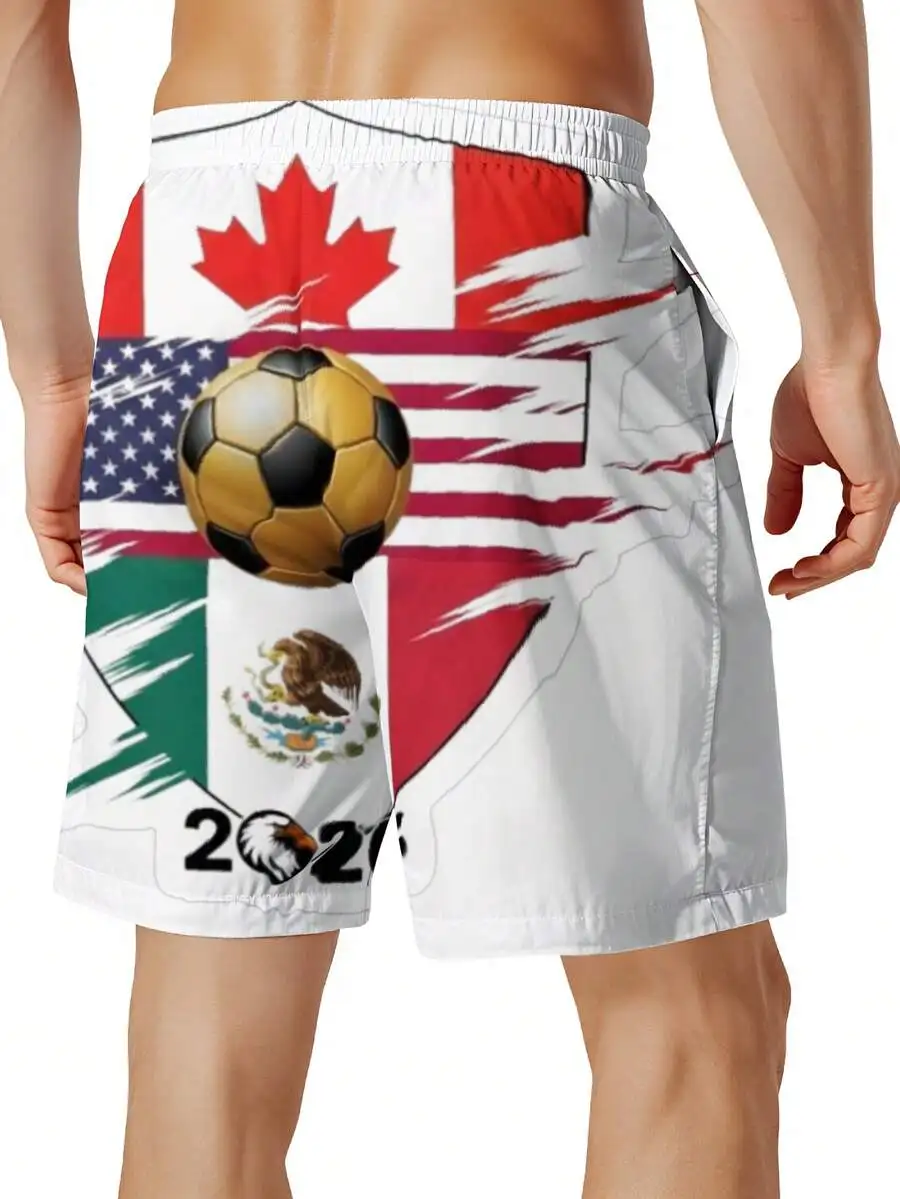 Mens 2026 Canada USA Mexico Flag Print Beach Shorts Summer Swim Trunks Casual Sport Shorts
Mens 2026 Canada USA Mexico Flag Print Beach Shorts Summer Swim Trunks Casual Sport Shorts
