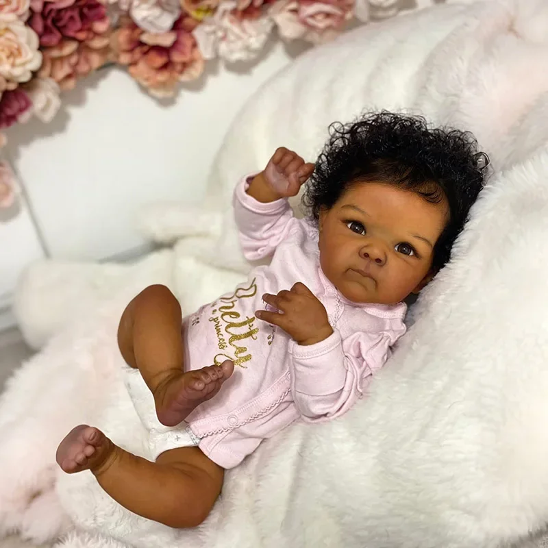 18inch Dark Skin BettieNewborn Cuddly Baby Lifelike Soft Body Reborn Baby Multiple Layers Painting 3D Skin
18inch Dark Skin BettieNewborn Cuddly Baby Lifelike Soft Body Reborn Baby Multiple Layers Painting 3D Skin