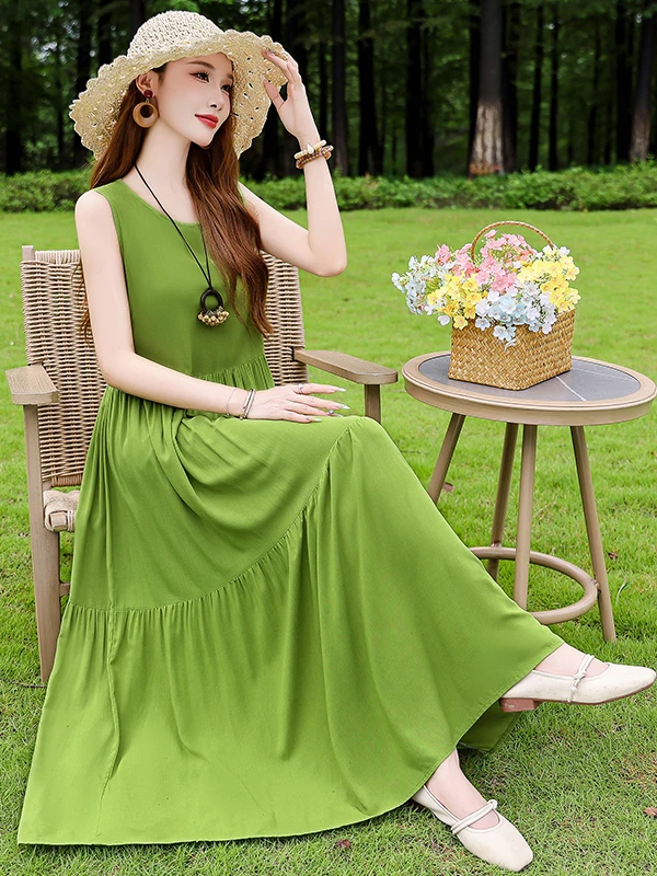 Summer New plus Size Loose Cotton Silk Dr Women Middle-Aged And ly Mothers Svel Long Spwear Casual Sle
Summer New plus Size Loose Cotton Silk Dr Women Middle-Aged And ly Mothers Svel Long Spwear Casual Sle