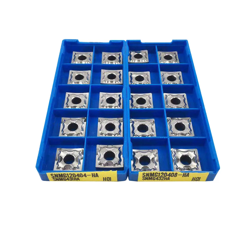 10 PCS SNMG120404-HA SNMG431HA H01 / SNMG120408-HA SNMG432HA H01 Carbide inserts Tough and wear-resistant, high quality
10 PCS SNMG120404-HA SNMG431HA H01 / SNMG120408-HA SNMG432HA H01 Carbide inserts Tough and wear-resistant, high quality