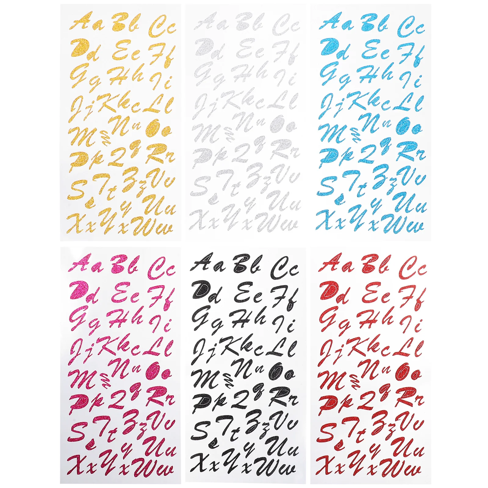 6 Sheets Glitter Alphabet Number Stickers Self Adhesive Easy Apply Remove Letters for Smooth Surfaces Scrapbooking DIY Craft
6 Sheets Glitter Alphabet Number Stickers Self Adhesive Easy Apply Remove Letters for Smooth Surfaces Scrapbooking DIY Craft