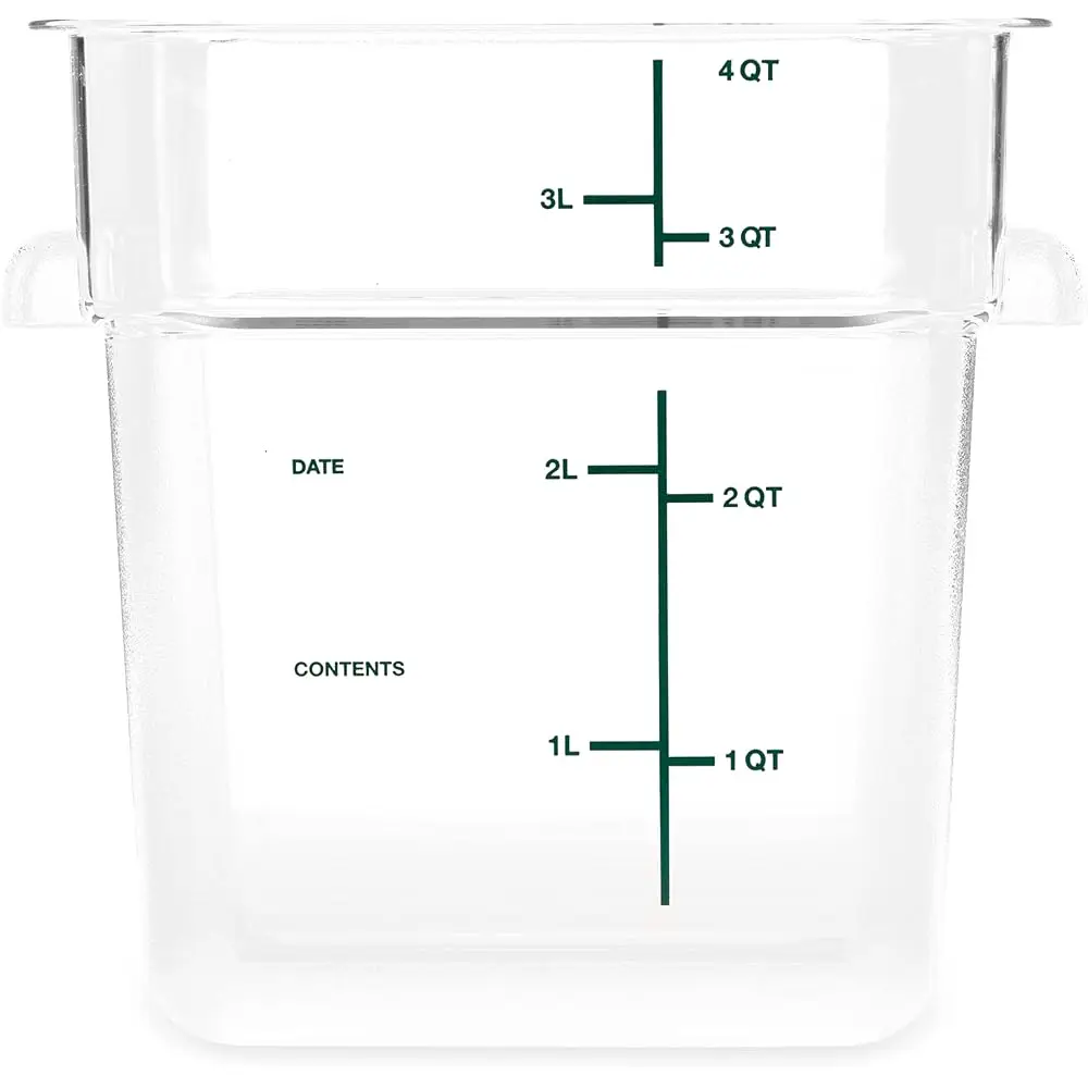 Squares Square Food Storage Container With Stackable Design For Catering, Buffets, Restaurants, Polycarbonate (Pc), 4 Quarts,
Squares Square Food Storage Container With Stackable Design For Catering, Buffets, Restaurants, Polycarbonate (Pc), 4 Quarts,