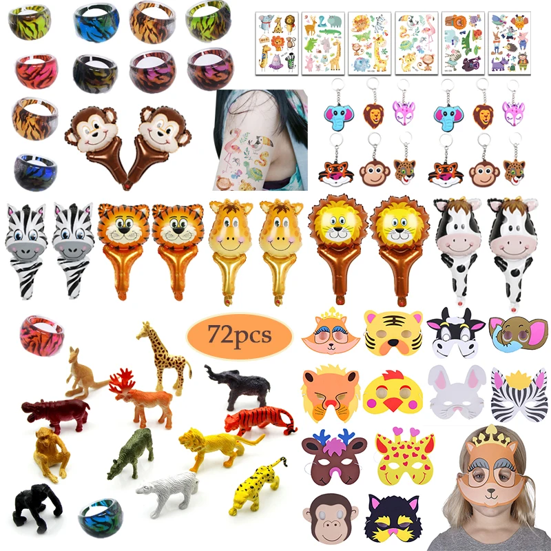 Birthday Safari Animals Party Favors Rings Masks Mini Animal Toys For Kids Little Jungle Animals Birthday Party Gift Girls/Boys
Birthday Safari Animals Party Favors Rings Masks Mini Animal Toys For Kids Little Jungle Animals Birthday Party Gift Girls/Boys