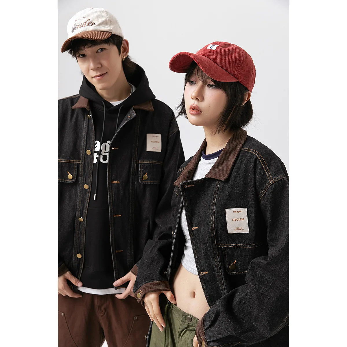 American Vintage Denim Jacket For Men And Women Autumn Black Loose Lapel Couple's Denim Coat Top
American Vintage Denim Jacket For Men And Women Autumn Black Loose Lapel Couple's Denim Coat Top