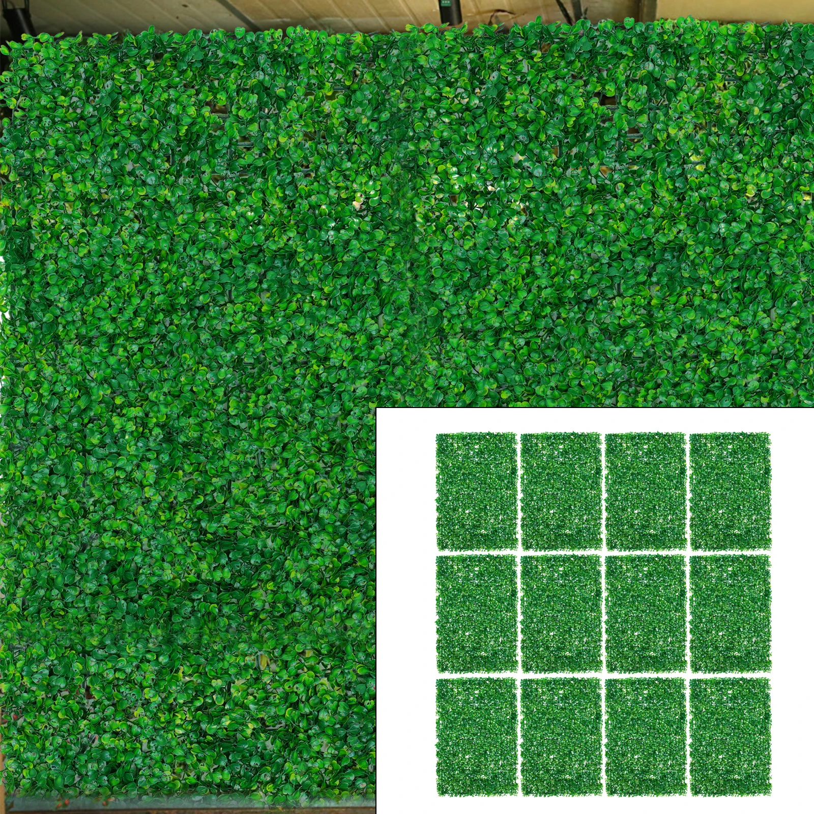 Kunstpflanze Wand Zaun Grun Panel Dekor Hecke Grasmatte 12 Stuck Set 60x40 cm
Kunstpflanze Wand Zaun Grun Panel Dekor Hecke Grasmatte 12 Stuck Set 60x40 cm