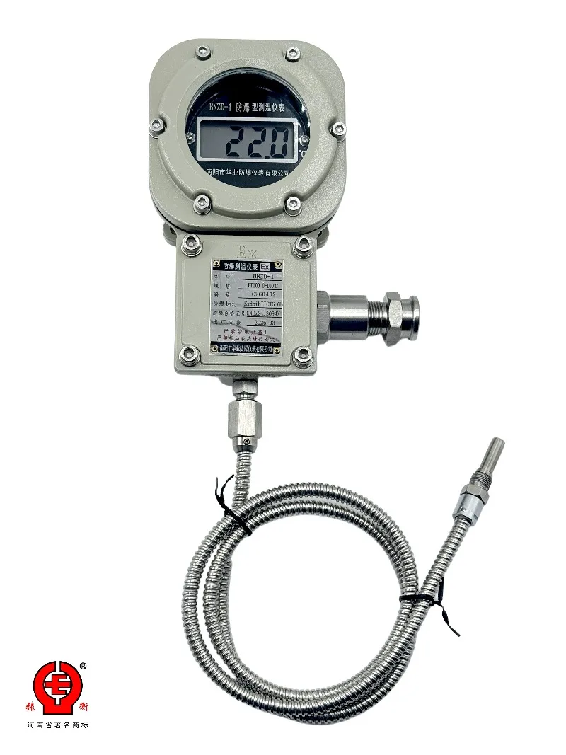 Ex d IIC T6 Flameproof Digital Temperature Gauge Battery Powered Pt100 RTD IP66 Stainless Steel Probe
Ex d IIC T6 Flameproof Digital Temperature Gauge Battery Powered Pt100 RTD IP66 Stainless Steel Probe