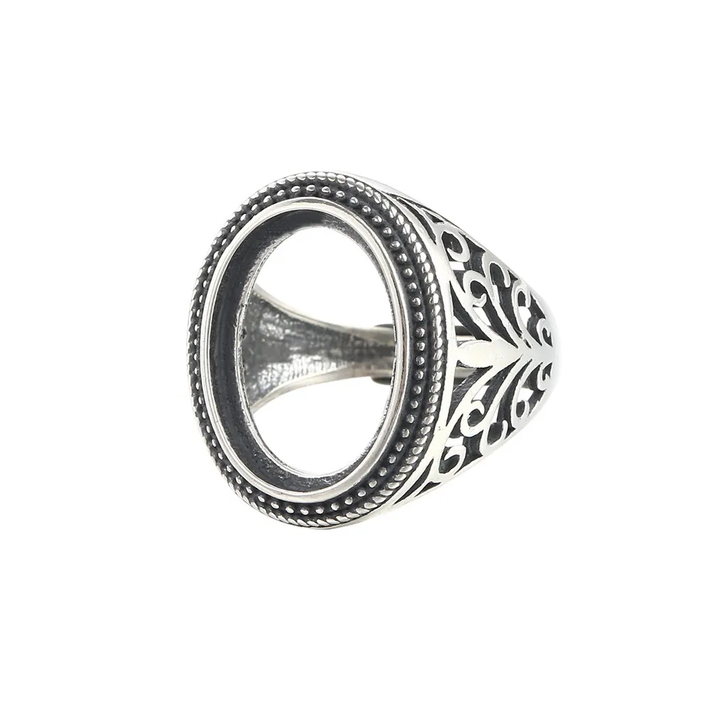 Ring Blank (13x18mm Oval Blank) Adjustable Thai Sterling Silver Oval Cabochon Ring Base
Ring Blank (13x18mm Oval Blank) Adjustable Thai Sterling Silver Oval Cabochon Ring Base