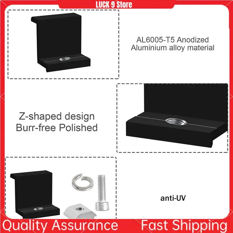 12 Pack Solar Module Holder End Clamp, End Clamp For Mounting Solar Panel, Side Clamp For PV Solar Module Fixings-AB52
12 Pack Solar Module Holder End Clamp, End Clamp For Mounting Solar Panel, Side Clamp For PV Solar Module Fixings-AB52