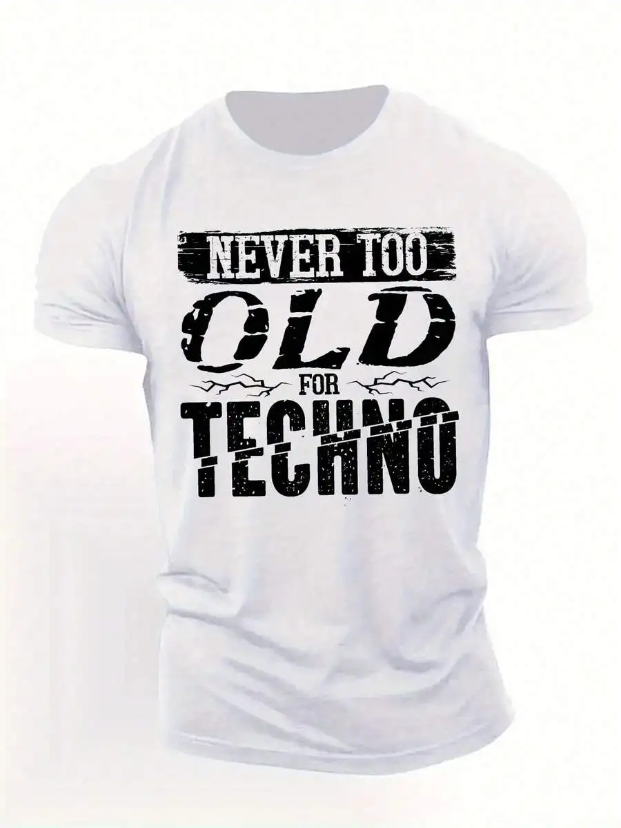 Never Too Old For Techno Mens Short Sleeve Cotton T-Shirt
Never Too Old For Techno Mens Short Sleeve Cotton T-Shirt