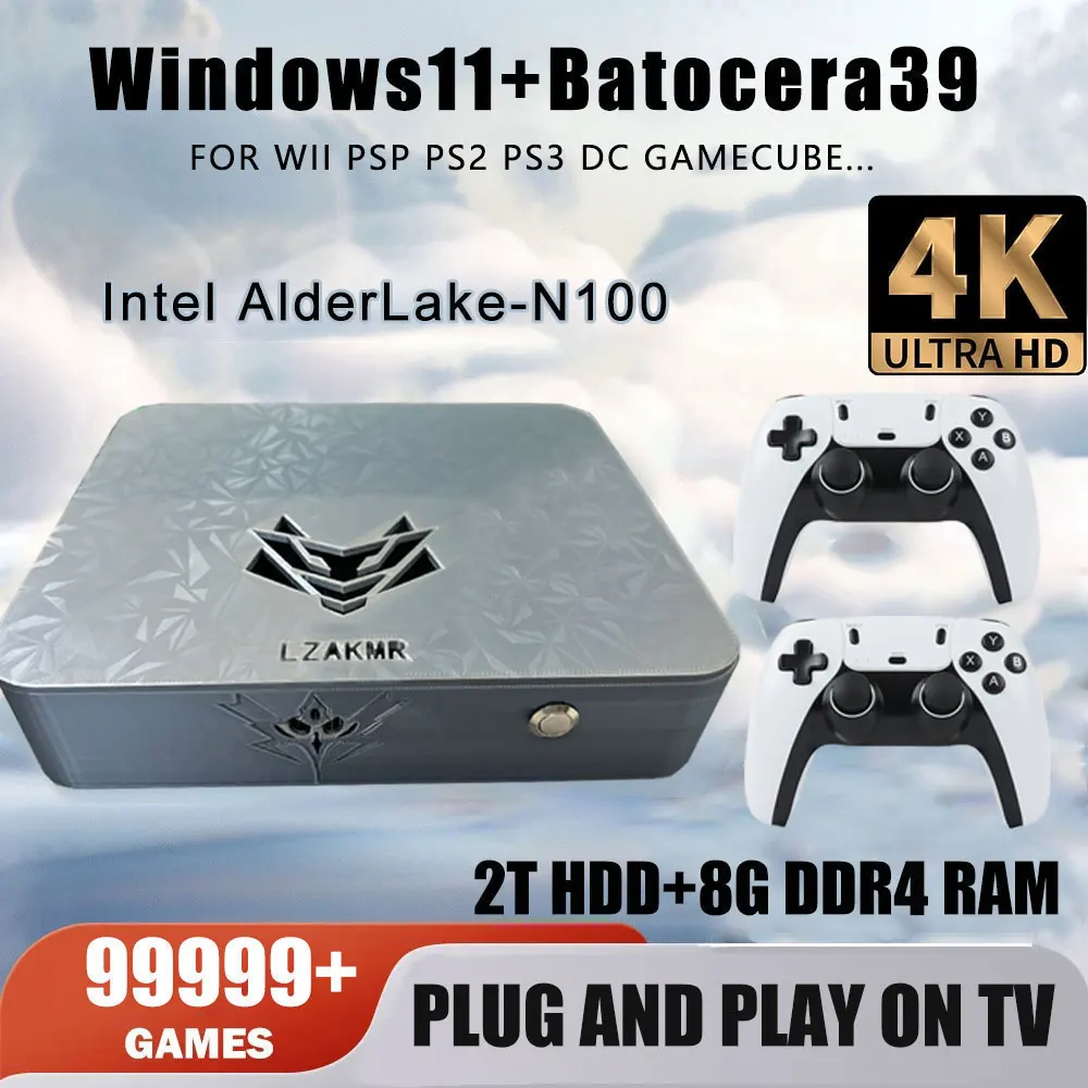 New Upgraded Dual System Win11 2TB Game System AK1 Pro Game Box 99999+ Games For PS2 PS3 WII SS GAMECUBE Sega Saturn
New Upgraded Dual System Win11 2TB Game System AK1 Pro Game Box 99999+ Games For PS2 PS3 WII SS GAMECUBE Sega Saturn