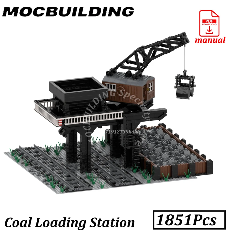Railway Crane Bridge City Street View Model MOC Building Blocks Bricks Coal Loading Station Construction Toys
Railway Crane Bridge City Street View Model MOC Building Blocks Bricks Coal Loading Station Construction Toys