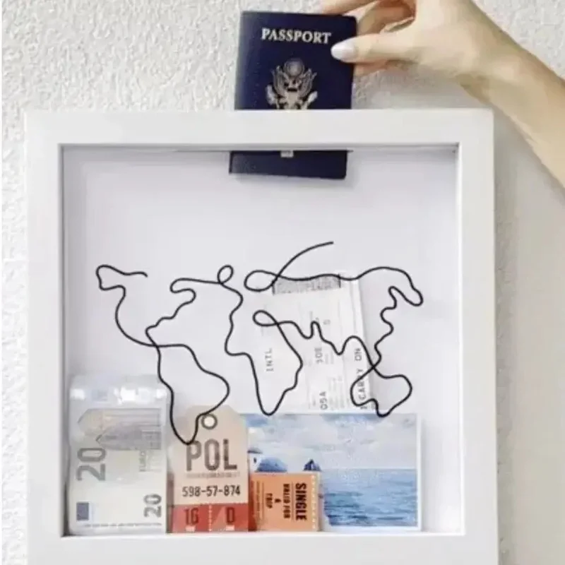 Travel Adventure Shadow Box Photo Frame for Wall and Table Display, Keepsake Memory Storage Box for Home Decor
Travel Adventure Shadow Box Photo Frame for Wall and Table Display, Keepsake Memory Storage Box for Home Decor