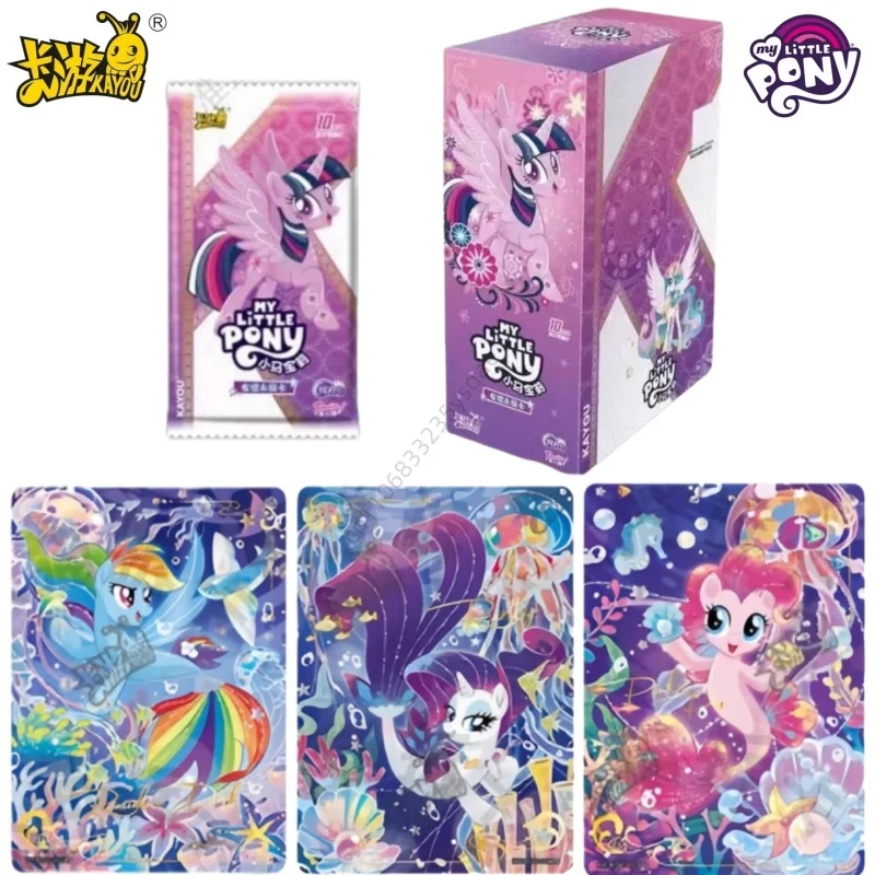 KAYOU Genuine My Little Pony Card Cute Funny Party Friendship Eternal Card Huiyue Pack Princess Collectible Card Toys Gifts
KAYOU Genuine My Little Pony Card Cute Funny Party Friendship Eternal Card Huiyue Pack Princess Collectible Card Toys Gifts