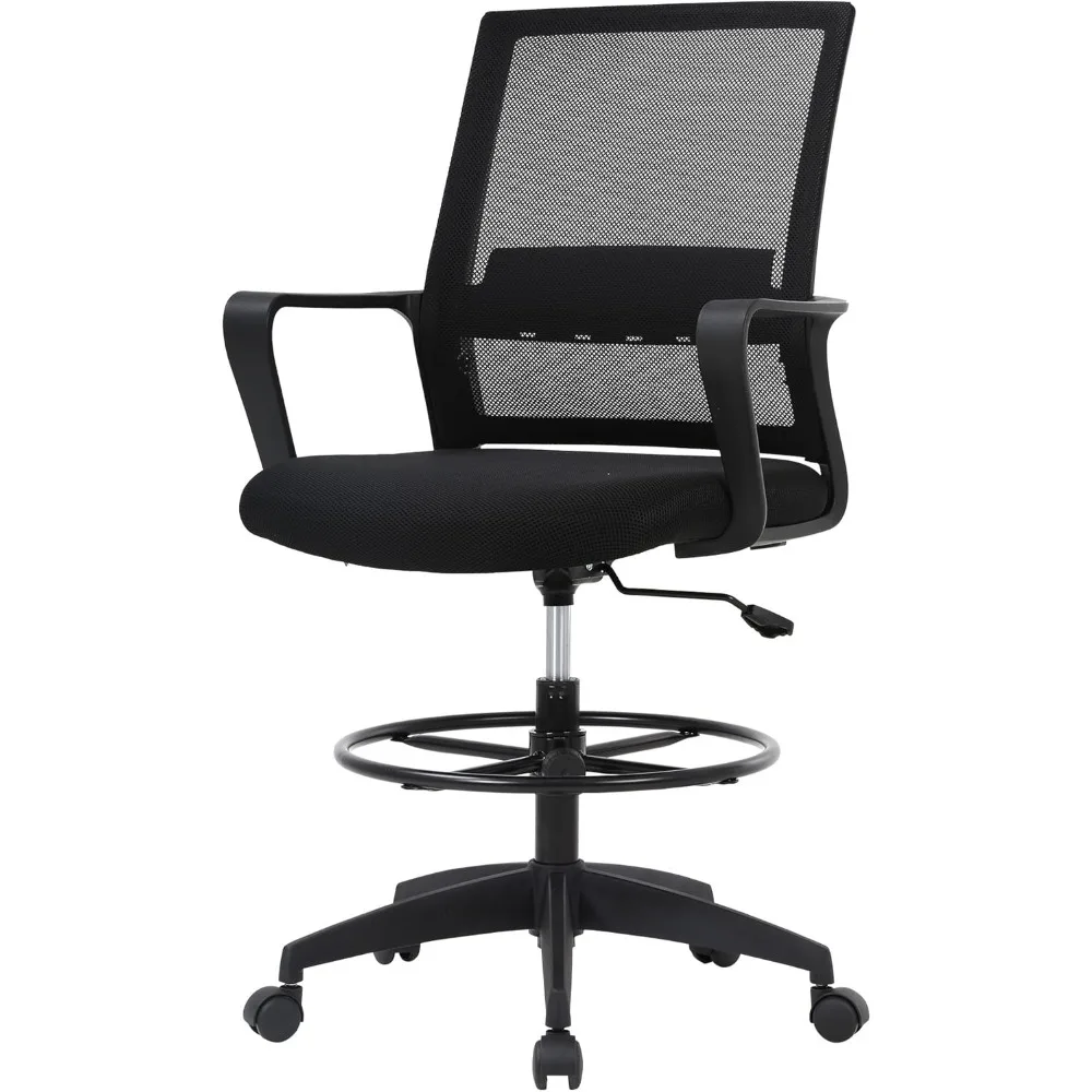 Drafting Chair Computer Standing Desk Chair Tall Office Chair with Lumbar Support Adjustable Foot Ring for Mesh Ergonomic Mid-B
Drafting Chair Computer Standing Desk Chair Tall Office Chair with Lumbar Support Adjustable Foot Ring for Mesh Ergonomic Mid-B