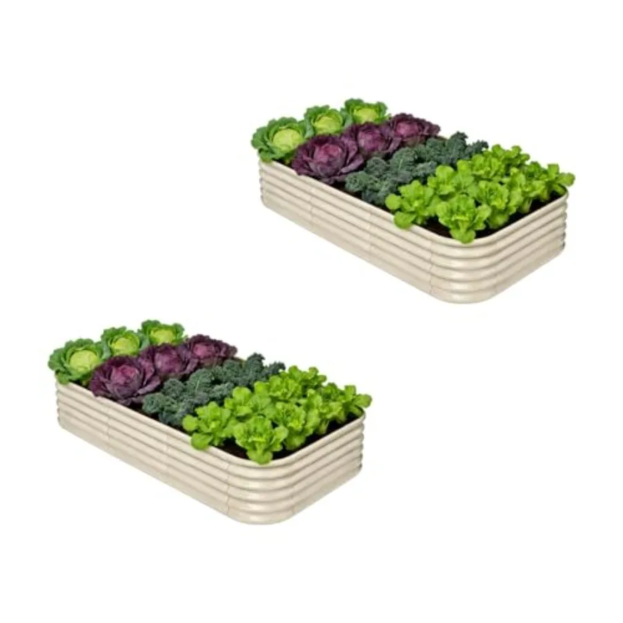2-Pack Galvanized Raised Garden Bed 8x4x1.5 10x2x1.5 ft 18 Tall Metal Planter Boxes Outdoor for Herb Vegetable Modular Raised F
2-Pack Galvanized Raised Garden Bed 8x4x1.5 10x2x1.5 ft 18 Tall Metal Planter Boxes Outdoor for Herb Vegetable Modular Raised F