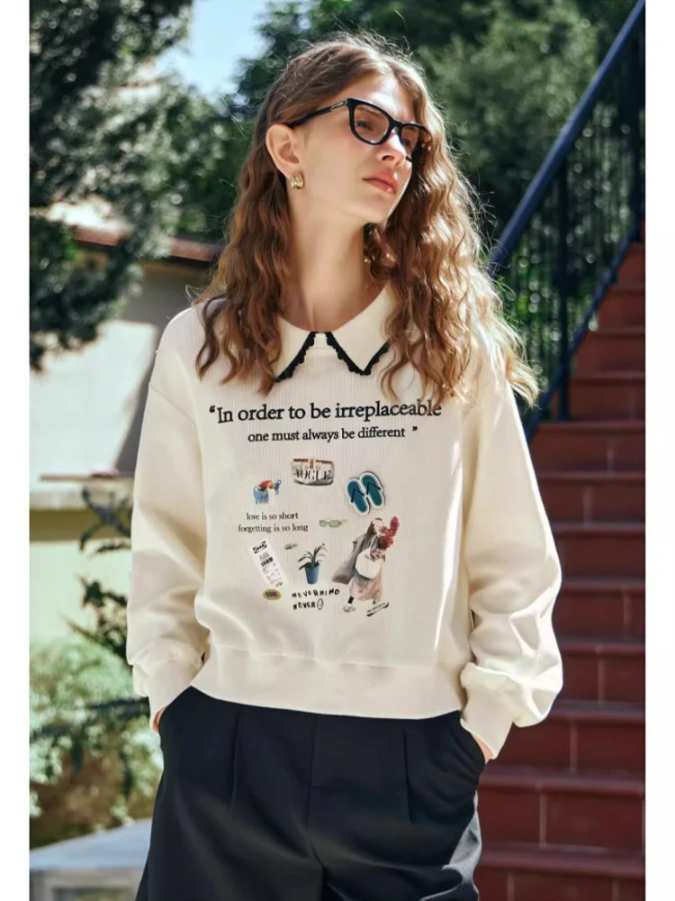 OLrain Women's Apricot New in Sweatshirt Autumn 2025 Casual Long Sleeve Polo Tops Knitted Print Ladies Sweatshirts G24CR89986
OLrain Women's Apricot New in Sweatshirt Autumn 2025 Casual Long Sleeve Polo Tops Knitted Print Ladies Sweatshirts G24CR89986