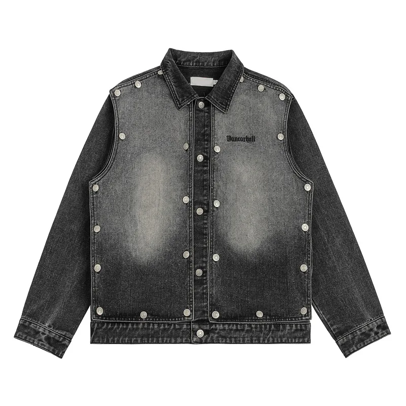 Men's Fashion Vintage Jeans Jacket With Rivet Loose Fit Oversized Hip Hop Denim Coat Washed Retro Cowboy Outerwear
Men's Fashion Vintage Jeans Jacket With Rivet Loose Fit Oversized Hip Hop Denim Coat Washed Retro Cowboy Outerwear