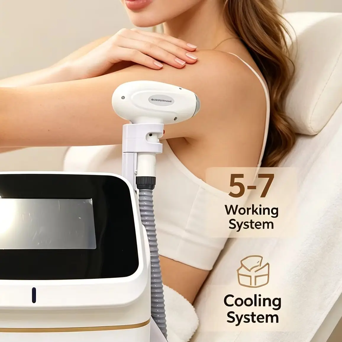 Mini 808nm Diode Laser Hair Removal Machine Permanent Hair Reduction Device Painless Ice Cooling Epilator for Salon & Home Use
Mini 808nm Diode Laser Hair Removal Machine Permanent Hair Reduction Device Painless Ice Cooling Epilator for Salon & Home Use