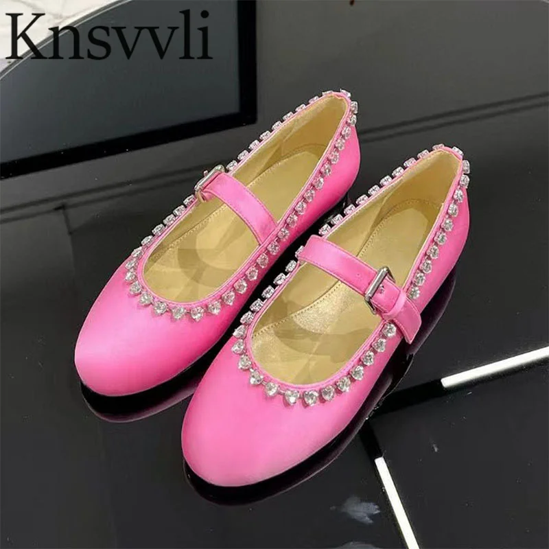Luxury Crystal Ballet Shoes Woman Satin Butterfly-knot Runway Shoes Women Round Toe Buckle Strap Loafers Flat Shoes Women
Luxury Crystal Ballet Shoes Woman Satin Butterfly-knot Runway Shoes Women Round Toe Buckle Strap Loafers Flat Shoes Women
