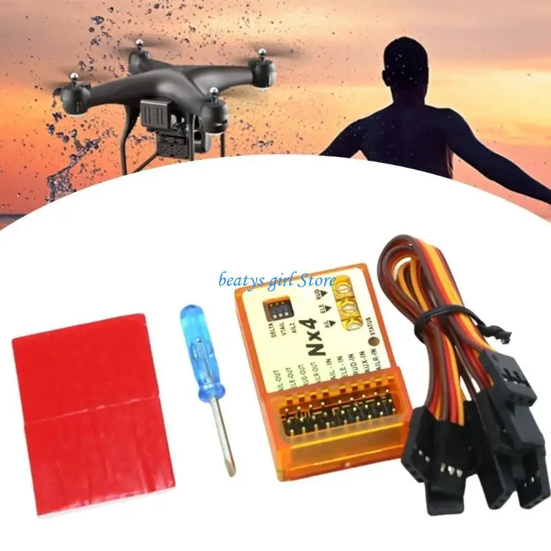 C7AB NX4 Flight Controller Helicopter Aircraft Parts Flight Gyroscope Balance For Fixed Wing Aircraft Support Rate/Hold
C7AB NX4 Flight Controller Helicopter Aircraft Parts Flight Gyroscope Balance For Fixed Wing Aircraft Support Rate/Hold