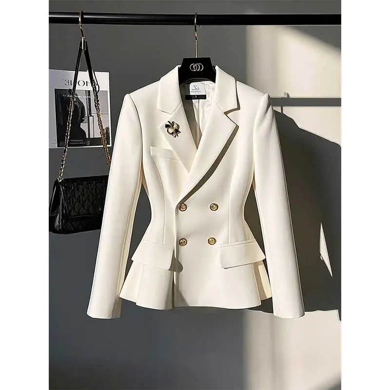 Женская одежда, весенне-осенний модный корейский однотонный кардиган на пуговицах с индивидуальным воротником, женский универсальный темпераментный карманный кардиган Coa
Женская одежда, весенне-осенний модный корейский однотонный кардиган на пуговицах с индивидуальным воротником, женский универсальный темпераментный карманный кардиган Coa