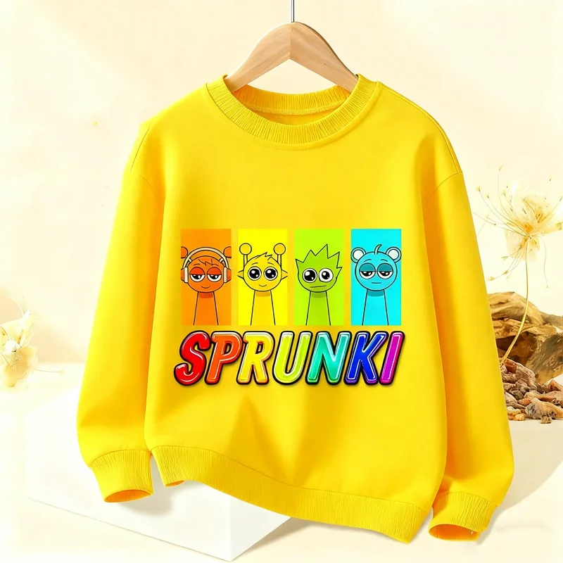 Sprunkis Children Crewneck Sweatshirts Game Pinki Oren Spring Fall Pullovers Long Sleeves Tops Boys Girls Thin Kids Clothes Gift
Sprunkis Children Crewneck Sweatshirts Game Pinki Oren Spring Fall Pullovers Long Sleeves Tops Boys Girls Thin Kids Clothes Gift