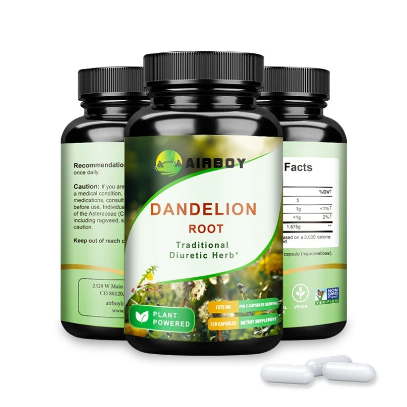 Dandelion Root Capsules - for Liver Detox Protection Liver Support Strong Immune System, Normal Blood Pressure & Sugar
Dandelion Root Capsules - for Liver Detox Protection Liver Support Strong Immune System, Normal Blood Pressure & Sugar