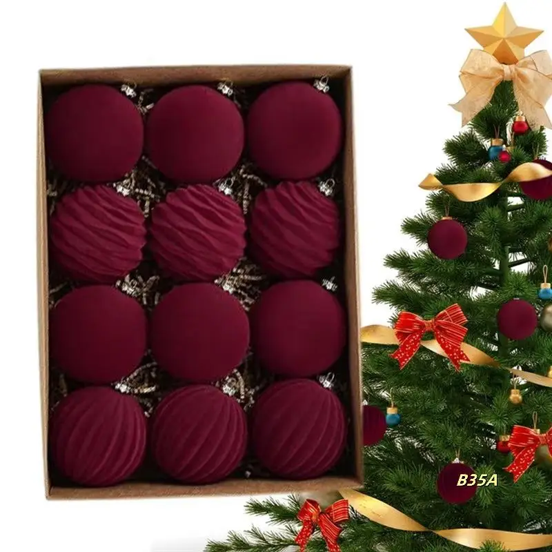 Christmas Balls Christmas Tree Decor 12 Pack Luxurious Flocked Christmas Ornaments Ball Bauble For Christmas Themeparty
Christmas Balls Christmas Tree Decor 12 Pack Luxurious Flocked Christmas Ornaments Ball Bauble For Christmas Themeparty
