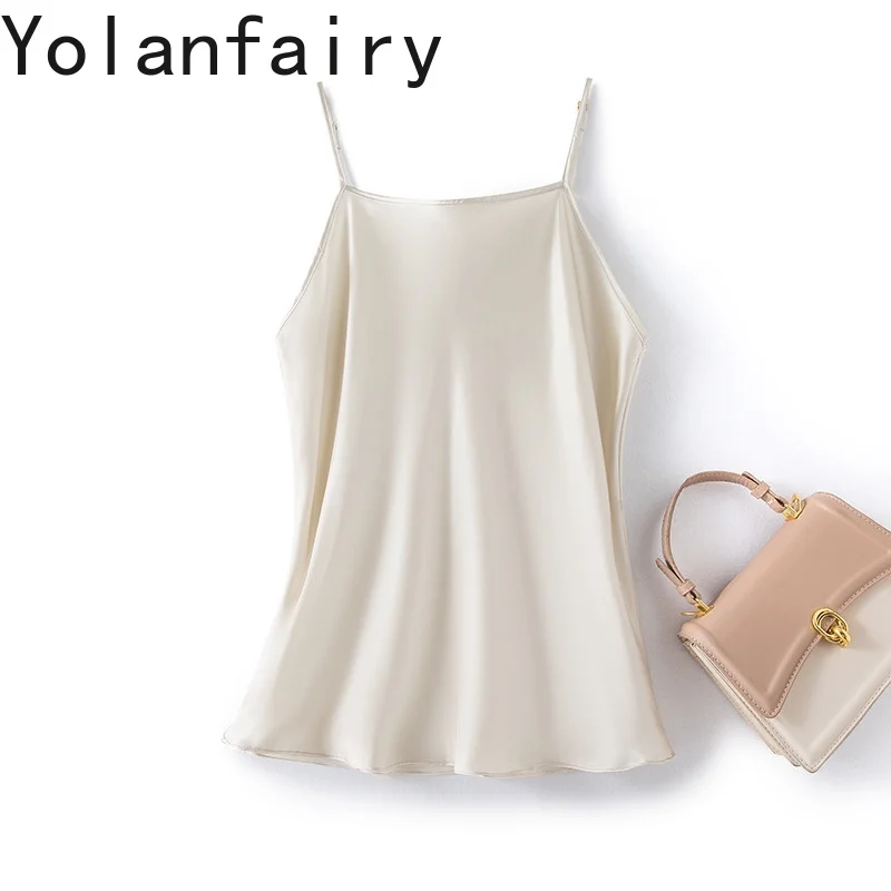 YOLANFAIRY 2025 Регулируемый жилет из натурального шелка для женщин, майка из 100% тутового шелка, женские летние атласные топы, верхняя одежда Mujer
YOLANFAIRY 2025 Регулируемый жилет из натурального шелка для женщин, майка из 100% тутового шелка, женские летние атласные топы, верхняя одежда Mujer