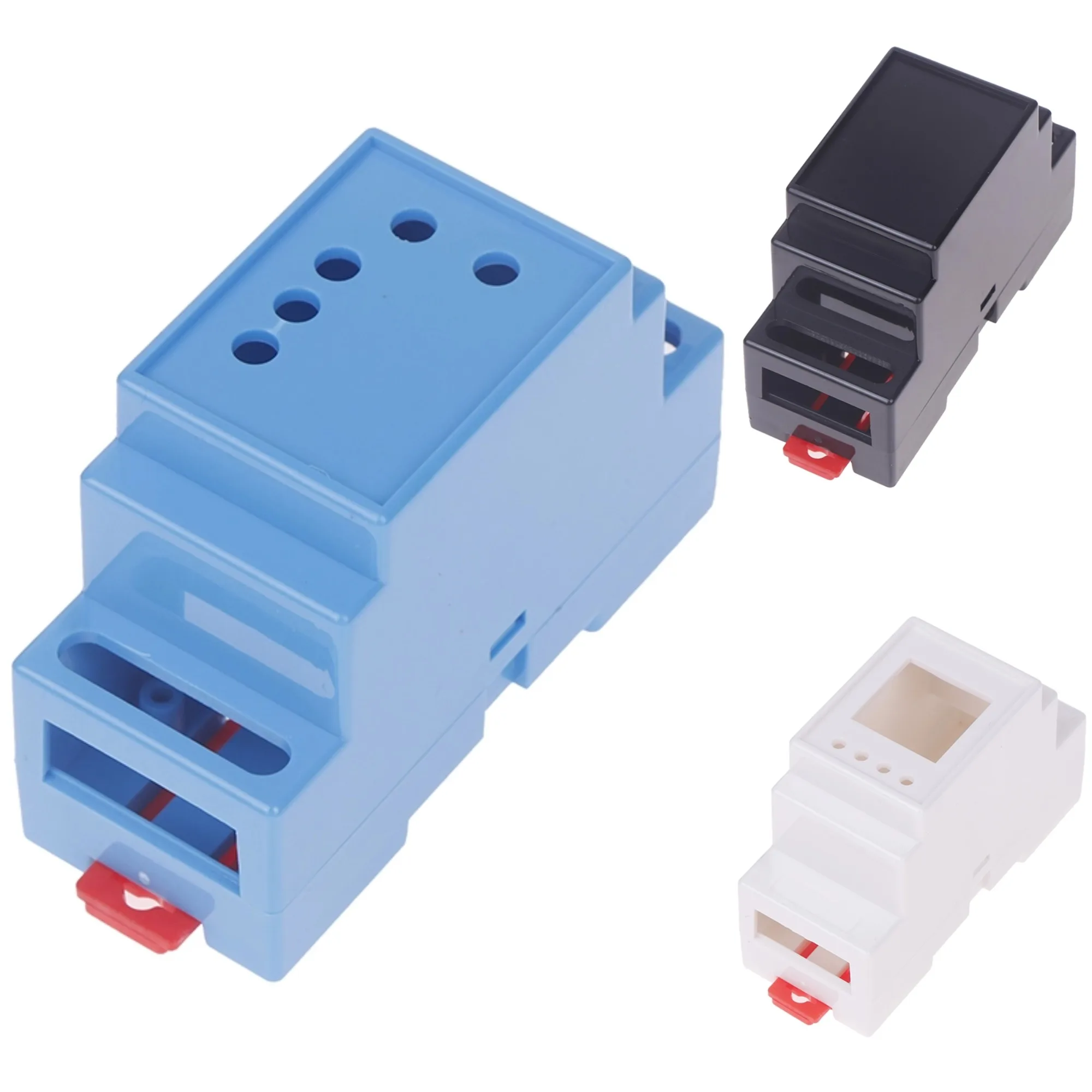 Black/Blue/Gray DIN Rail PLC Junction Box Plastic Electronics Box Project Case 88x37x59mm 35-Rail Mounting Instrument Housing
Black/Blue/Gray DIN Rail PLC Junction Box Plastic Electronics Box Project Case 88x37x59mm 35-Rail Mounting Instrument Housing