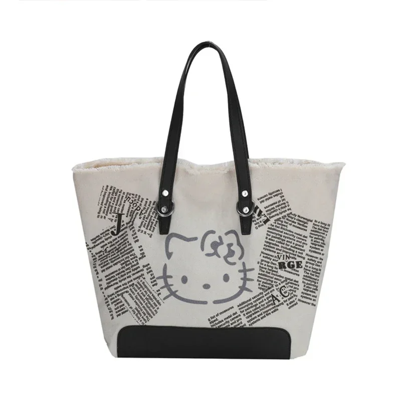 Sanrio Kawaii Shoulder Bag for Women Luxury Designer Hello Kitty Handbag Canvas Fabric Large Capacity Tote College Student Bag
Sanrio Kawaii Shoulder Bag for Women Luxury Designer Hello Kitty Handbag Canvas Fabric Large Capacity Tote College Student Bag