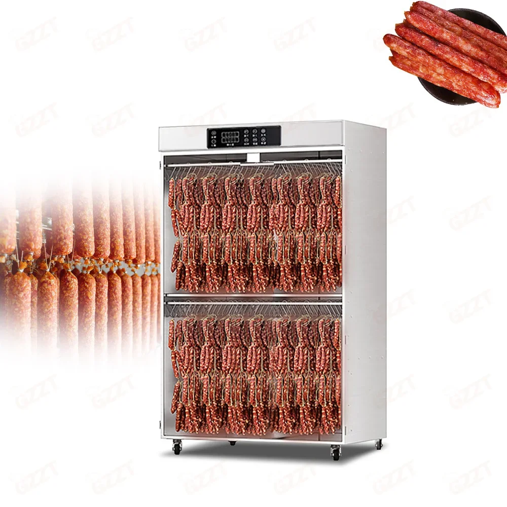 200kg Capacity Bacon Meat Beef Jerky Food Dryer Household Sausage Drying Machine Professional Sausage Meat Hanging Dehydrator
200kg Capacity Bacon Meat Beef Jerky Food Dryer Household Sausage Drying Machine Professional Sausage Meat Hanging Dehydrator