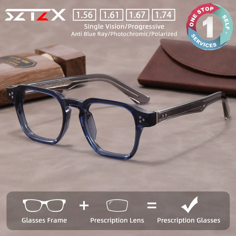SZTZX Minimalist Retro Versatile Prescription Glasses Men Blue Light Blocking Myopia Eyewear Square Progressive Reading Glasses
SZTZX Minimalist Retro Versatile Prescription Glasses Men Blue Light Blocking Myopia Eyewear Square Progressive Reading Glasses