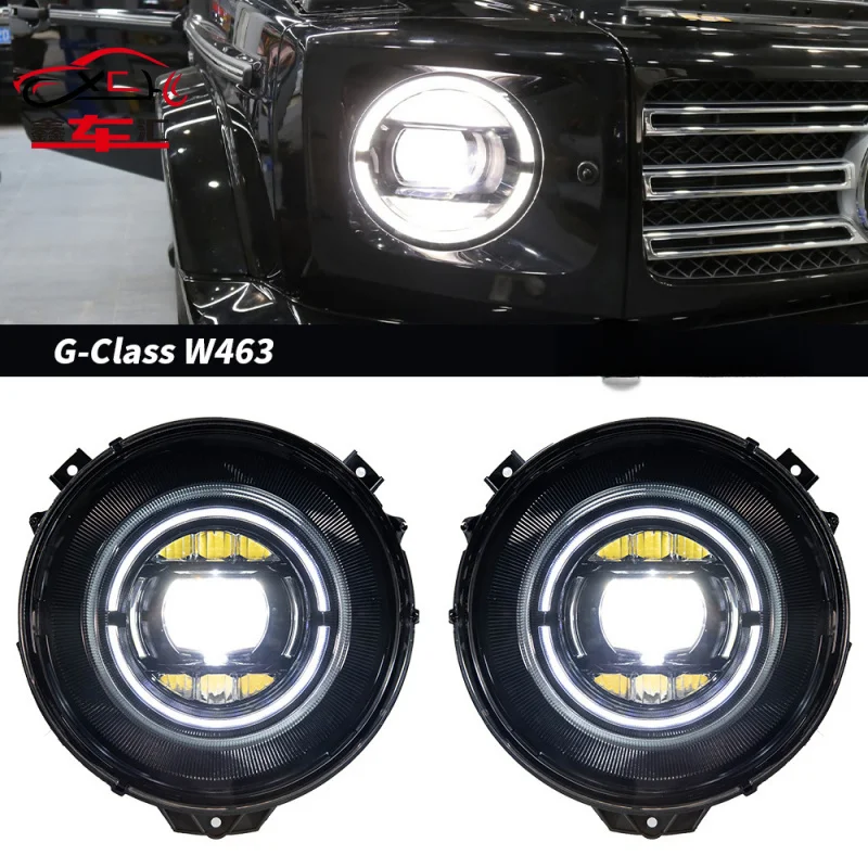 Подходит для модернизации старых фаровых блоков Mercedes-Benz G-Class (W463, G500, G63, G350, G400, G55) до новой модели.
Подходит для модернизации старых фаровых блоков Mercedes-Benz G-Class (W463, G500, G63, G350, G400, G55) до новой модели.