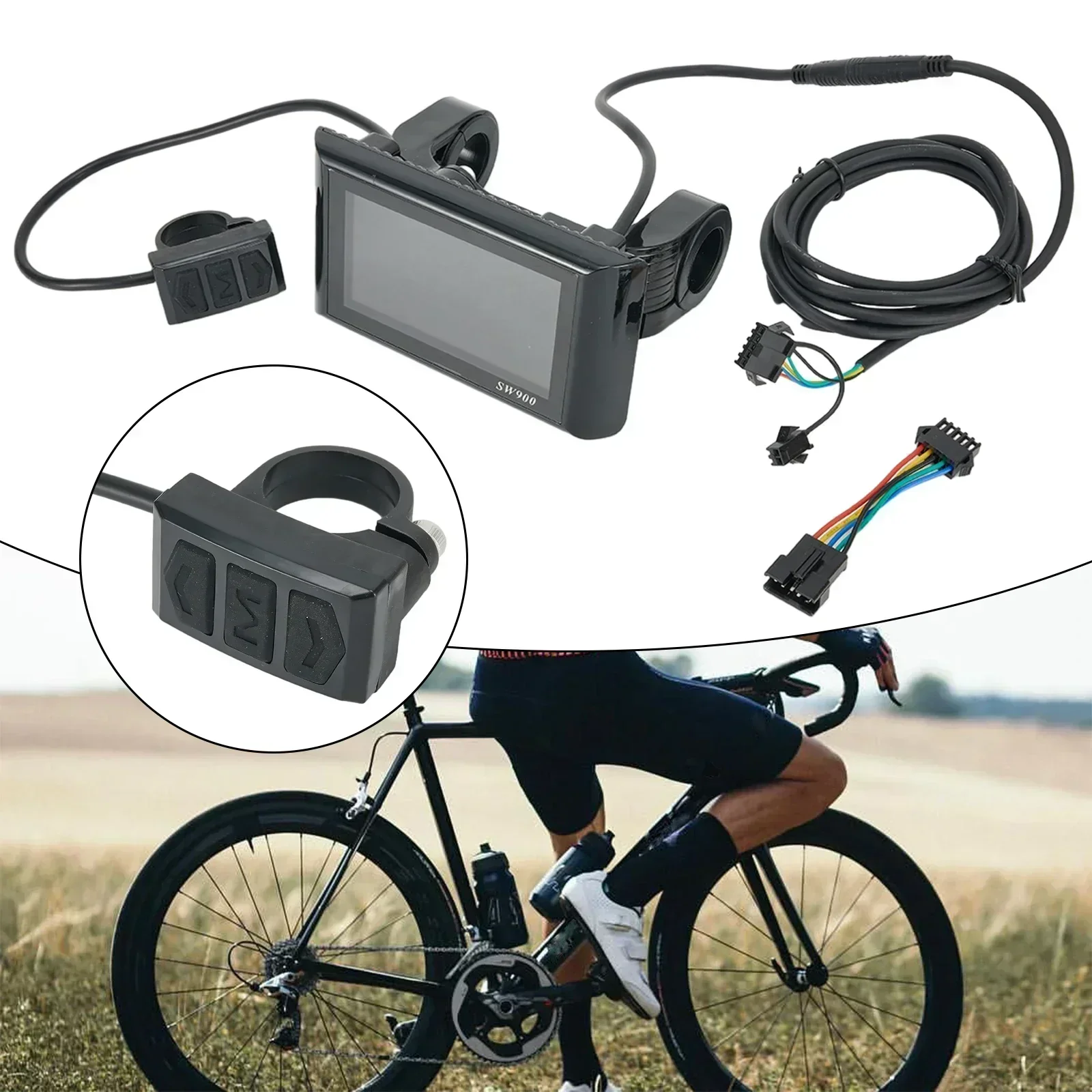 E-bike SW900 LCD Display Control Panel 24-60V Electric Bicycle Scooter Digital Display For Agreement- 2 Ebike Accessory
E-bike SW900 LCD Display Control Panel 24-60V Electric Bicycle Scooter Digital Display For Agreement- 2 Ebike Accessory