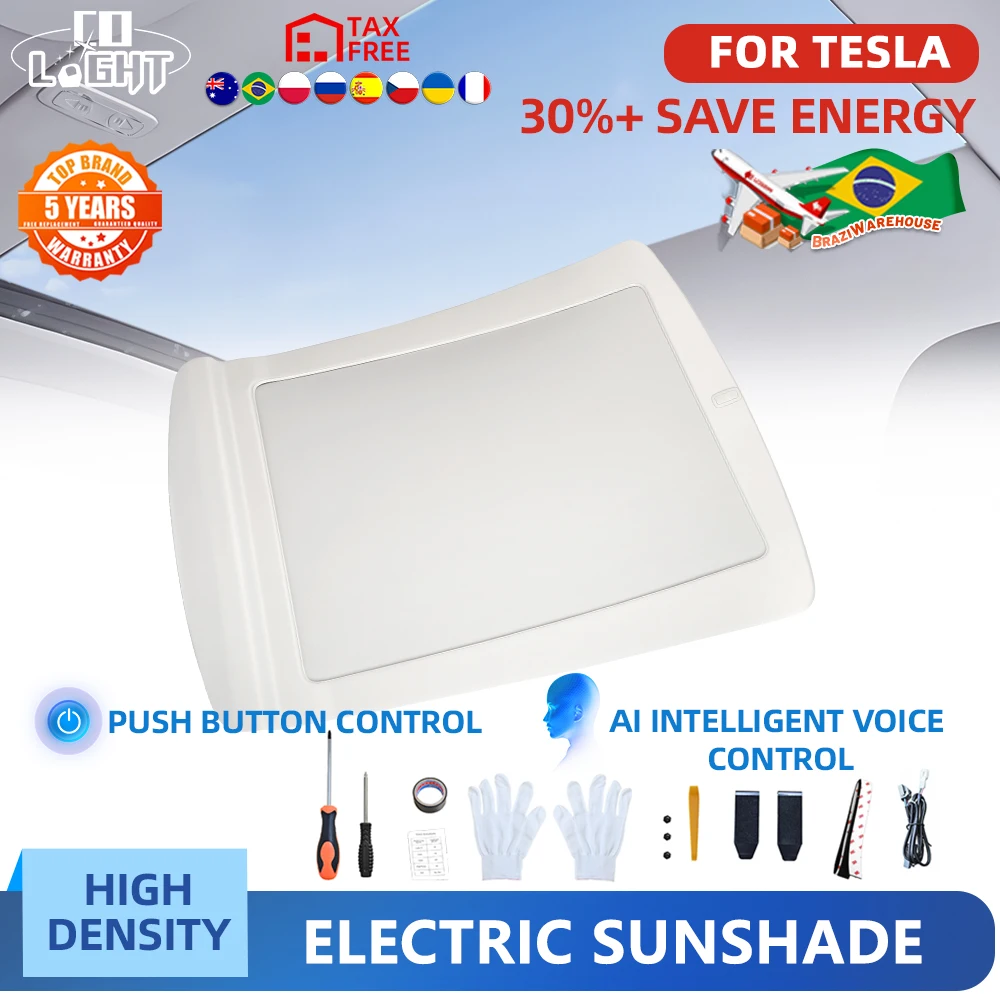 CO светильник Electric Tesla Model Y Sunshade Roof with Voice for Tesla Model Y Accessories 2024 2023 2022 2021
CO светильник Electric Tesla Model Y Sunshade Roof with Voice for Tesla Model Y Accessories 2024 2023 2022 2021