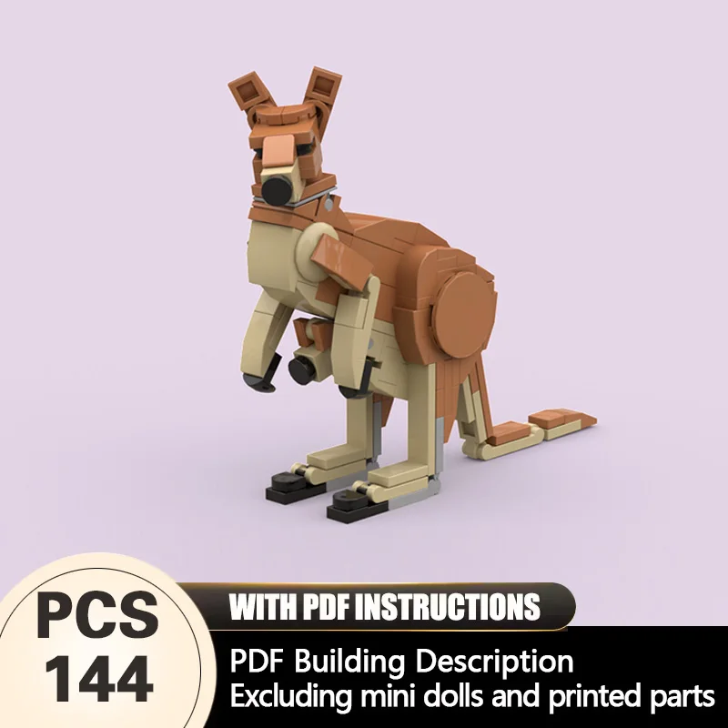 Creators Animal Series Model MOC Building Bricks Red Marsupial Modular Technology Gifts Holiday Assemble Children Toys Suit
Creators Animal Series Model MOC Building Bricks Red Marsupial Modular Technology Gifts Holiday Assemble Children Toys Suit