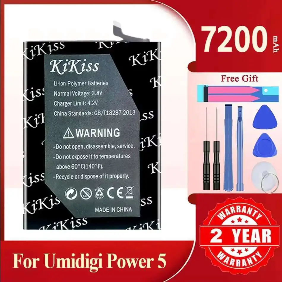 7200mAh KiKiss Powerful Battery Power5 For Umidigi Power 5 Mobile Phone Batteries
7200mAh KiKiss Powerful Battery Power5 For Umidigi Power 5 Mobile Phone Batteries