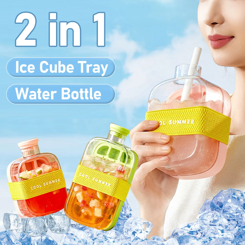 2-in-1 Ice-maker Ice Cube Tray Zero-contact Pressing Mould Ice Drink Bottle Silicone Ice Maker Cup 500/800ml Water Bottle
2-in-1 Ice-maker Ice Cube Tray Zero-contact Pressing Mould Ice Drink Bottle Silicone Ice Maker Cup 500/800ml Water Bottle