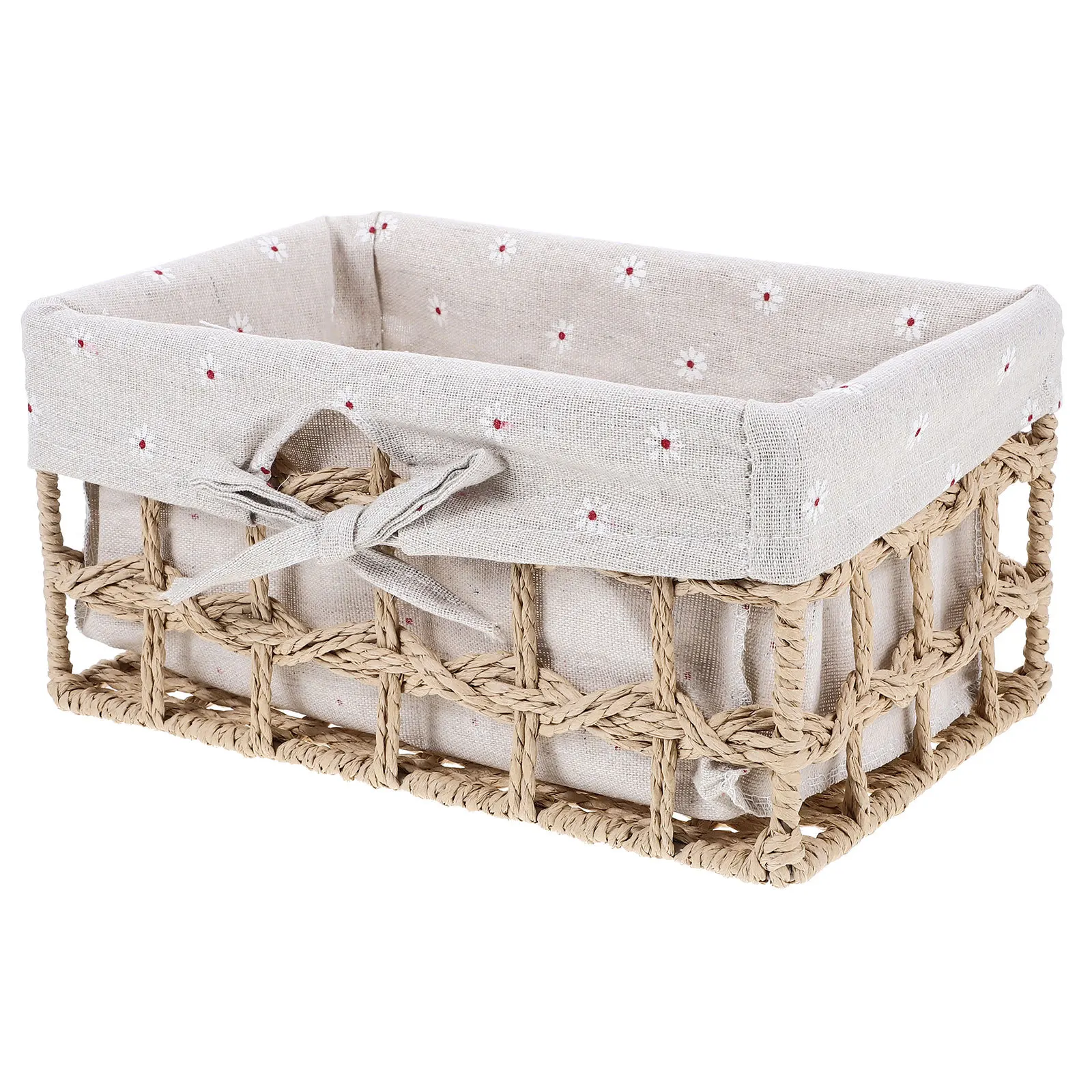 Woven Storage Basket Multifunctional Organizer Box For Desktop Sundry Storage Decorative Basket Household Rustic Bin Large Space
Woven Storage Basket Multifunctional Organizer Box For Desktop Sundry Storage Decorative Basket Household Rustic Bin Large Space