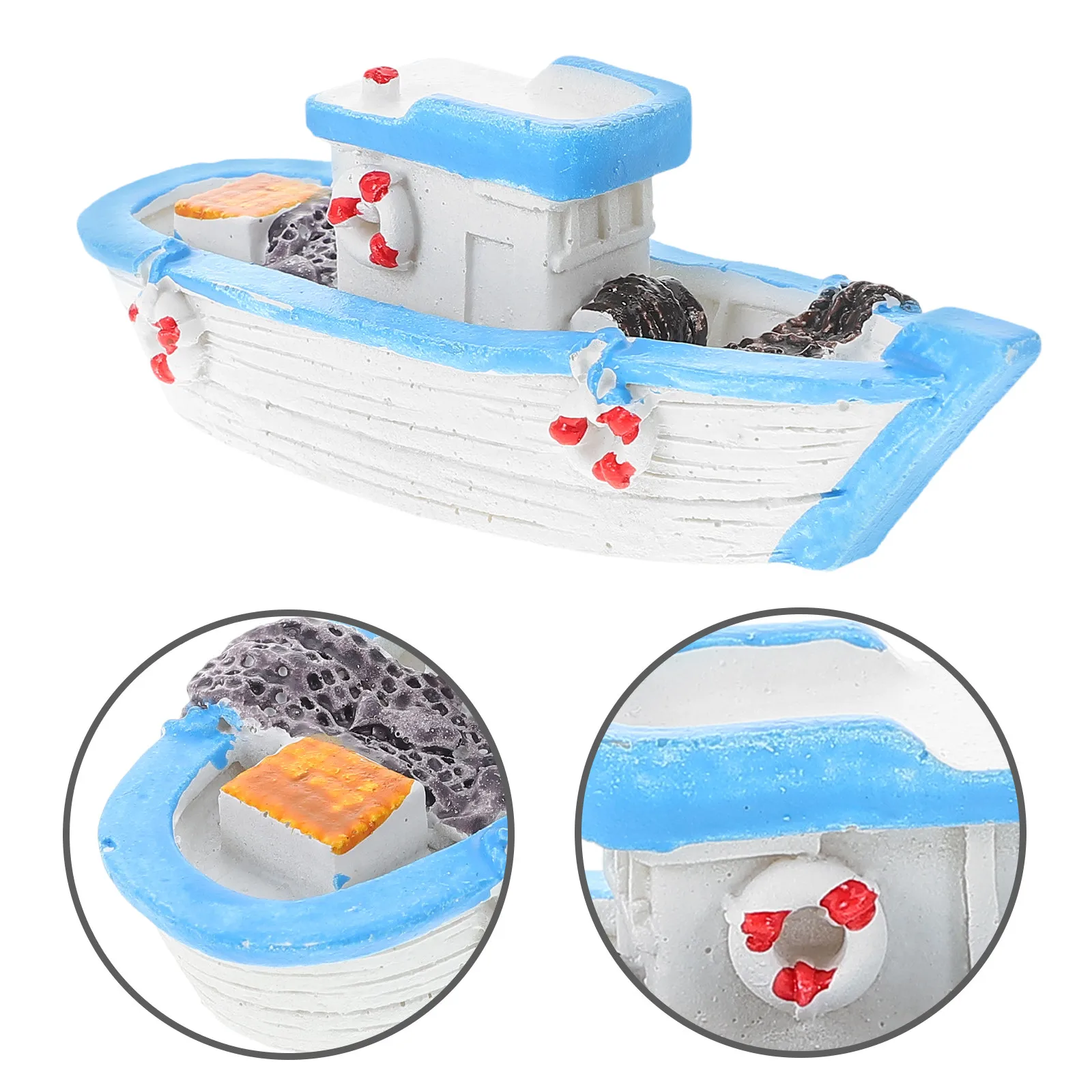 Mini Resin Mediterranean Boat Desk Ornament Beach Style Decorative Home Office Fish Tank Nautical Accessory Desktop Ornament
Mini Resin Mediterranean Boat Desk Ornament Beach Style Decorative Home Office Fish Tank Nautical Accessory Desktop Ornament