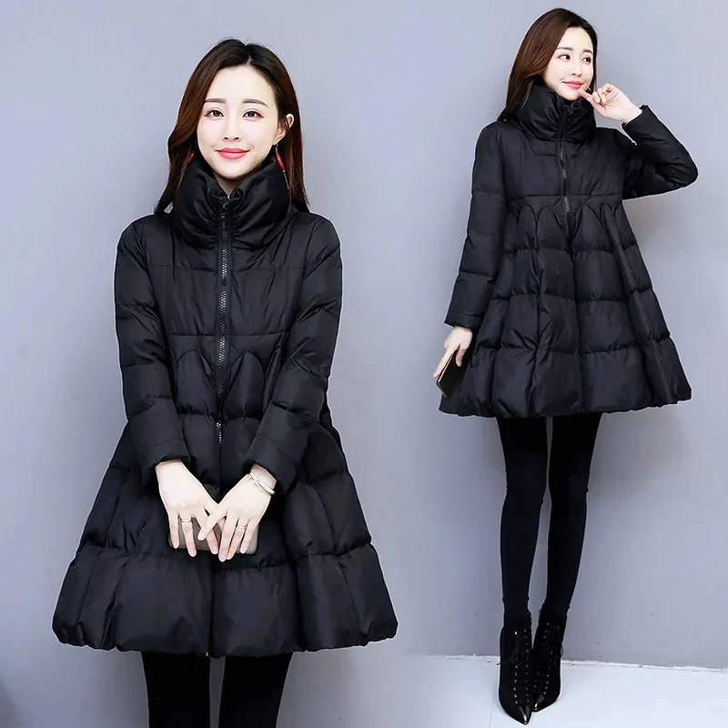 Winter Jacket Womens 2023 New Down Cotton Coat Fashion Thick Skirt Padded Jackets Female Long Oversize Loose A-line Poncho Parka
Winter Jacket Womens 2023 New Down Cotton Coat Fashion Thick Skirt Padded Jackets Female Long Oversize Loose A-line Poncho Parka