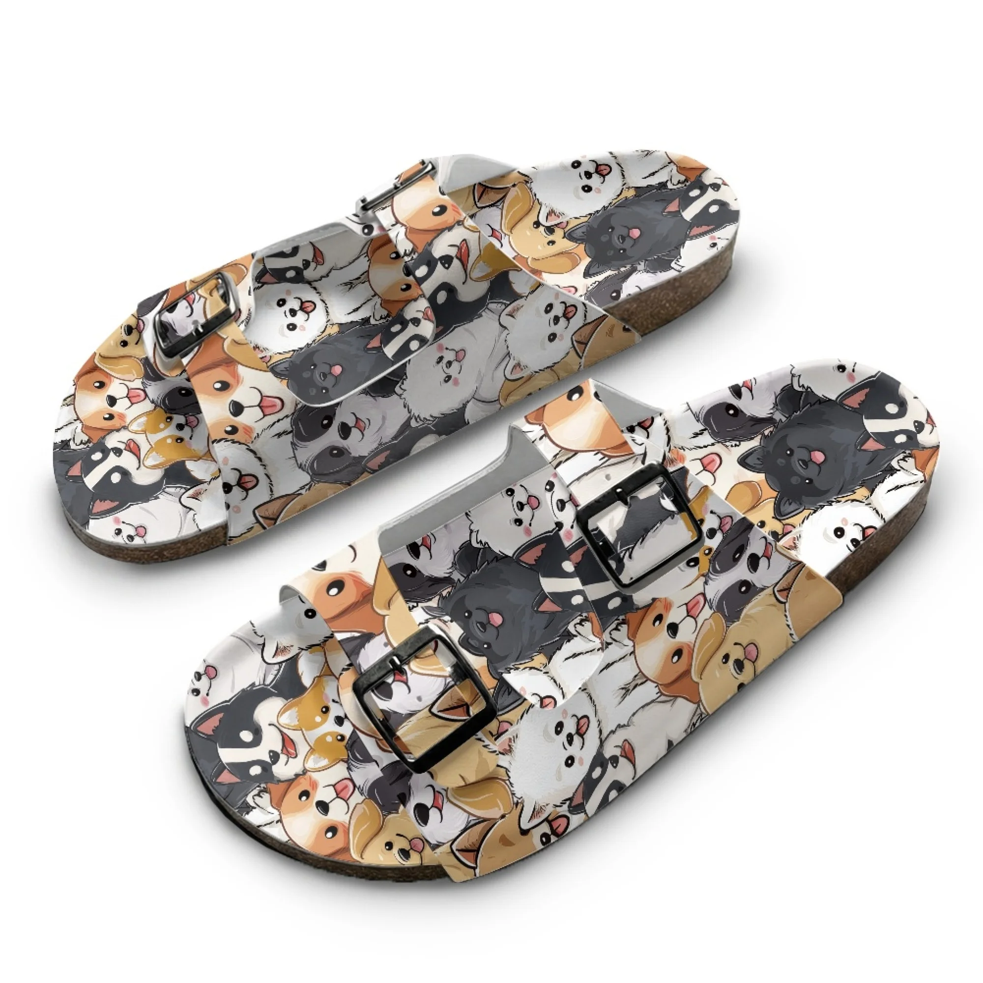 Cute Dog Home Custom Slippers High Quality Unisex Casual Double Buckle Double Strap Wooden-soled Slippers
Cute Dog Home Custom Slippers High Quality Unisex Casual Double Buckle Double Strap Wooden-soled Slippers