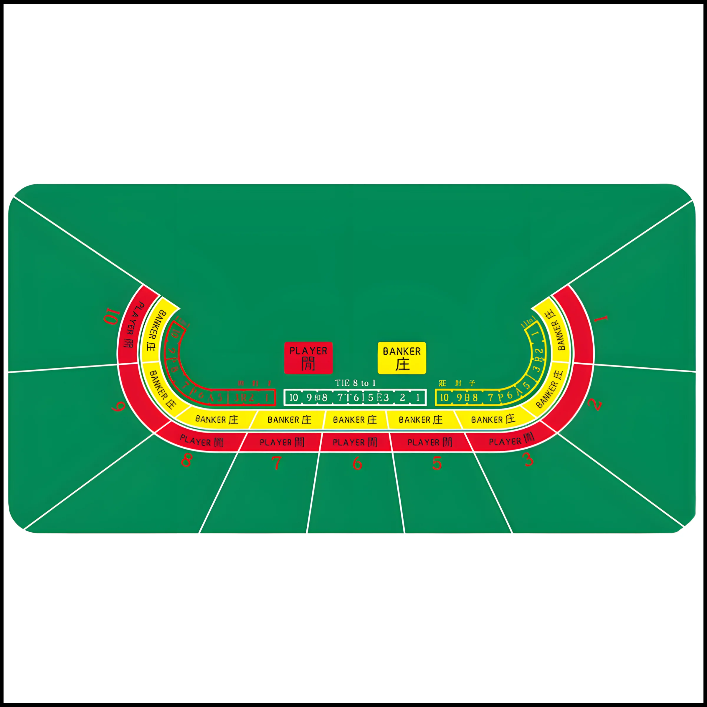 120x60 см зеленый игровой резиновый настольный коврик Baccarat, бесшумный и противоскользящий коврик для шахмат и карточных игр, покерный коврик, развлекательный аксессуар
120x60 см зеленый игровой резиновый настольный коврик Baccarat, бесшумный и противоскользящий коврик для шахмат и карточных игр, покерный коврик, развлекательный аксессуар