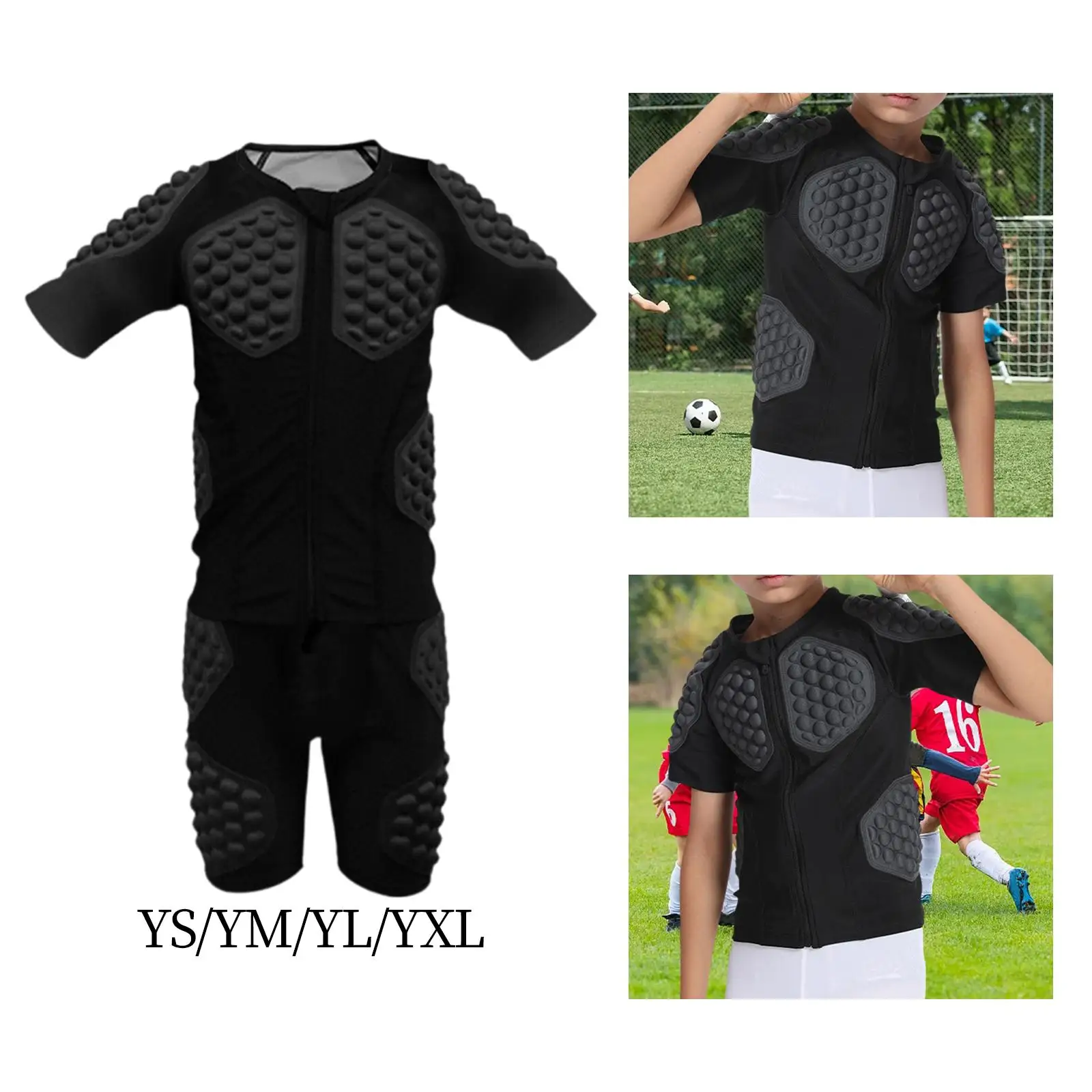 Kids Anti Impact Sports Chest Protective Clothing Breathable Padded Tops Short Sleeve Shirt for Basketball Skidding Football
Kids Anti Impact Sports Chest Protective Clothing Breathable Padded Tops Short Sleeve Shirt for Basketball Skidding Football