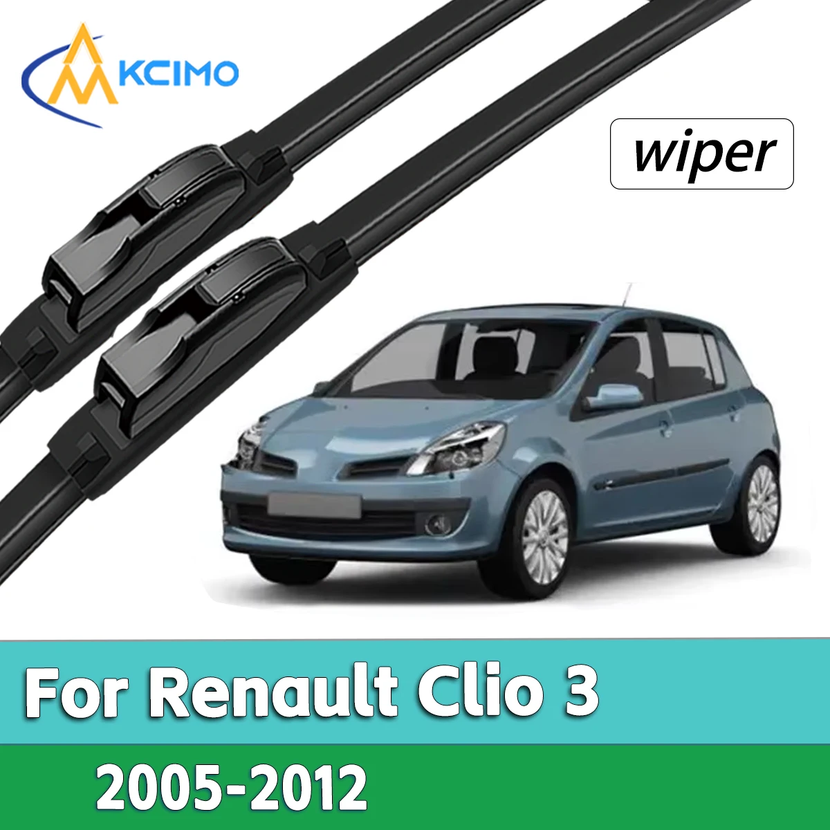2Pcs Silent Smooth Rubber Wiper Set For Renault Clio 3 III 2005-2012 Perfect Replacement Wiper Kit
2Pcs Silent Smooth Rubber Wiper Set For Renault Clio 3 III 2005-2012 Perfect Replacement Wiper Kit
