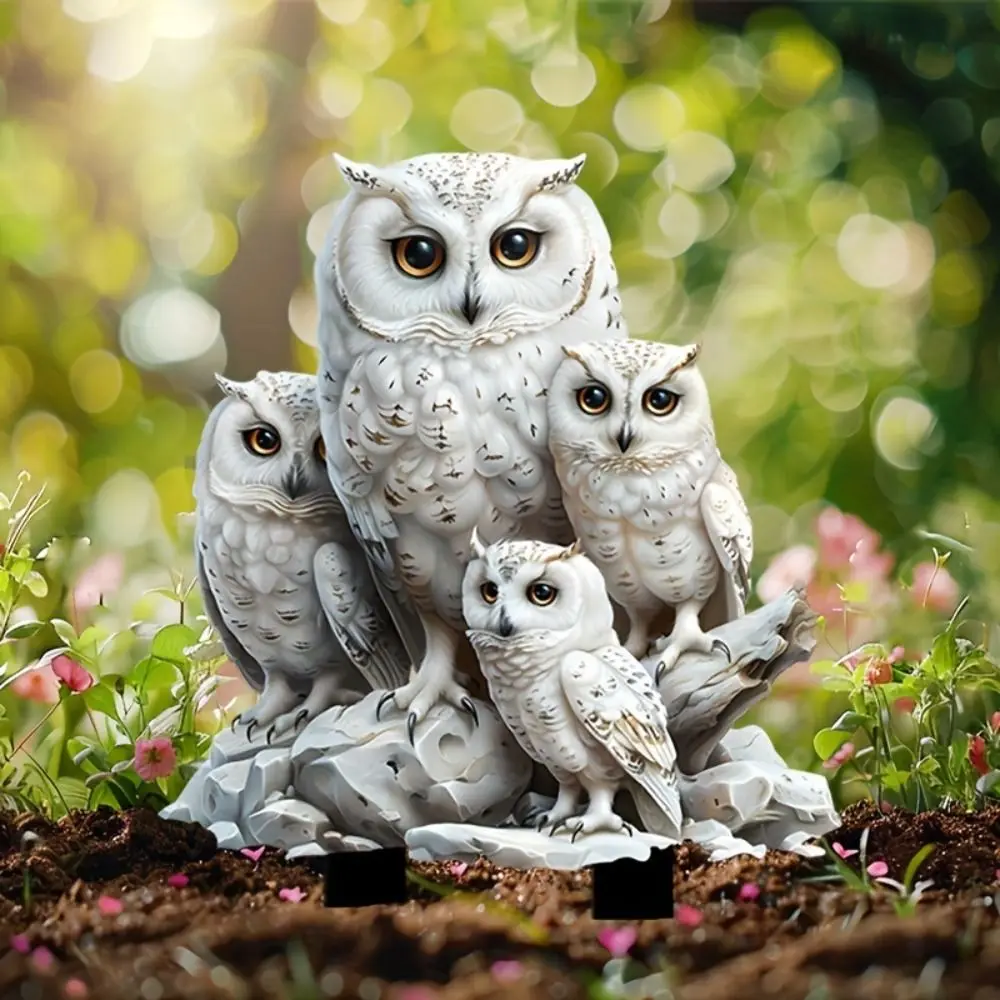 Acrylic White Owl Statue Stake Creative Waterproof Animal Figurine Sculptures Cute Multi Functional Garden Pile Ground Insertion
Acrylic White Owl Statue Stake Creative Waterproof Animal Figurine Sculptures Cute Multi Functional Garden Pile Ground Insertion