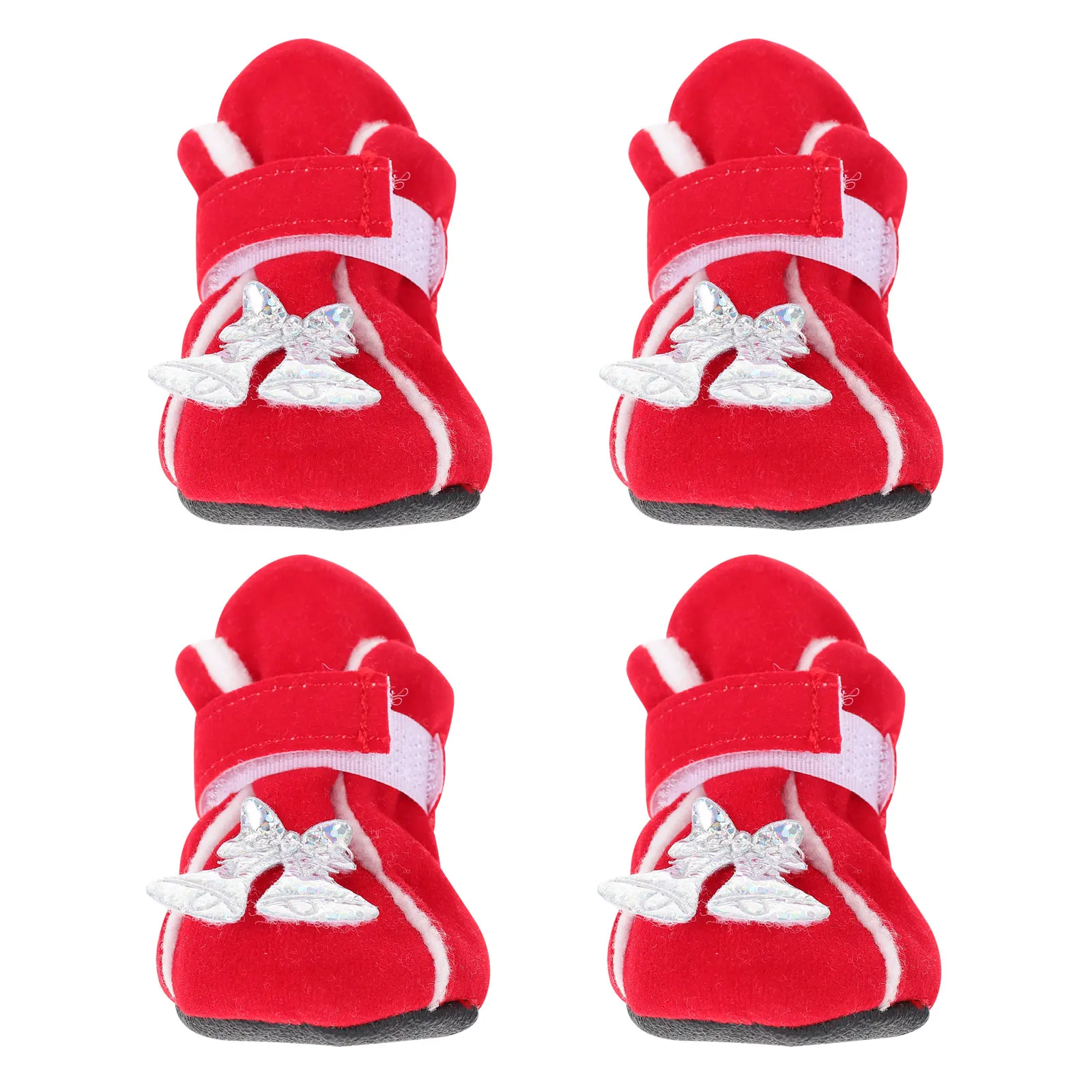 4 Pcs Pet Cotton Shoes Warm Winter Dog Boots Outdoor Indoor Christmas Footwear Puppy Snow Protector Comfortable Durable
4 Pcs Pet Cotton Shoes Warm Winter Dog Boots Outdoor Indoor Christmas Footwear Puppy Snow Protector Comfortable Durable